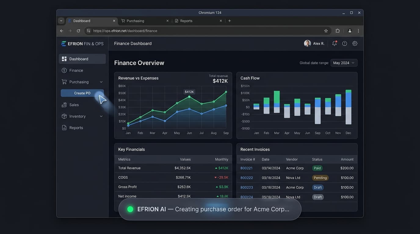 EFRION AI Autopilot — product screenshot